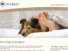 Tablet Screenshot of petrest.com.au